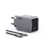 Ugreen 25871 mobiele oplader universeel grijs AC-snelladen indoor