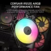 Ventilator Corsair RS120 ARGB computerbehuizing 12 cm zwart