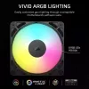 Ventilator Corsair RS120 ARGB computerbehuizing 12 cm zwart