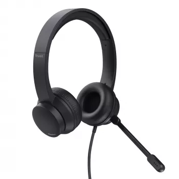 Trust Ayda headset bedraad hoofdband gesprekken/muziek zwart