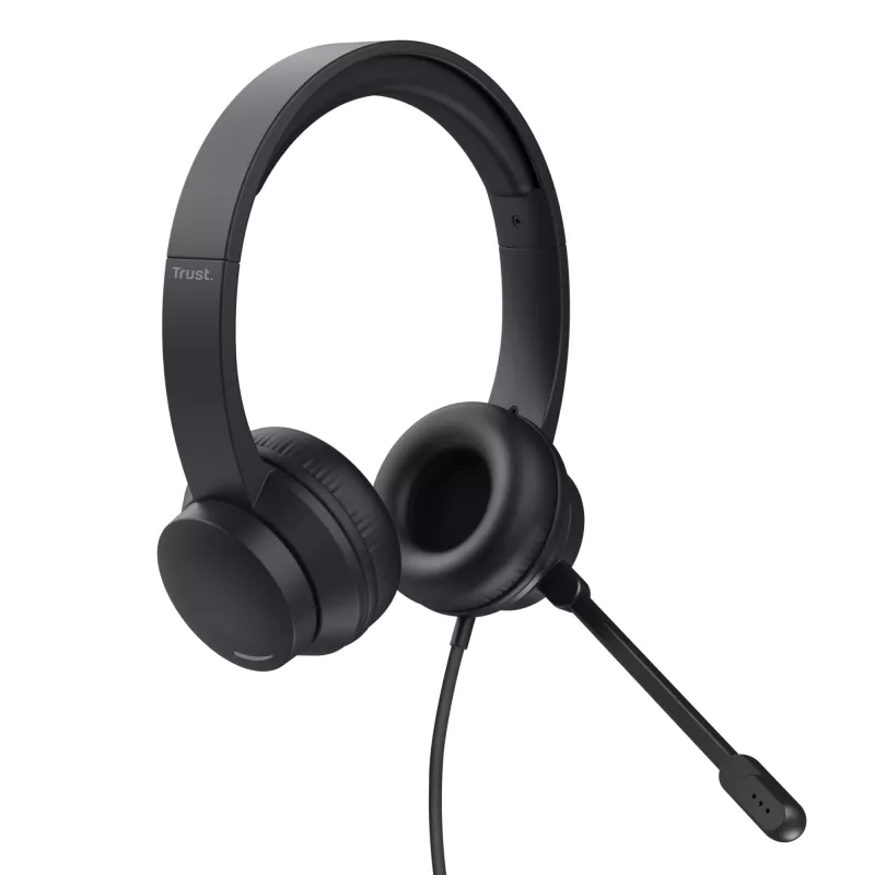 Trust Ayda headset bedraad hoofdband gesprekken/muziek zwart