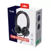 Trust Ayda headset bedrade headset hoofdband gesprekken/muziek zwart
