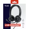 Trust Ayda headset bedrade headset hoofdband gesprekken/muziek zwart