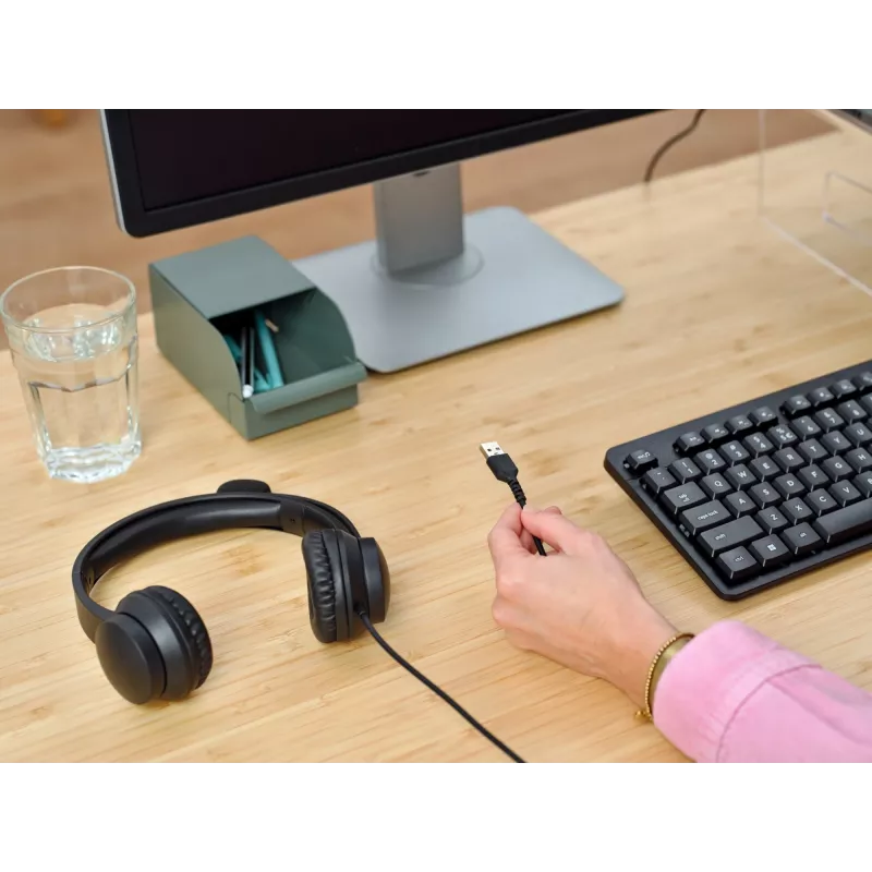 Trust Ayda headset bedrade headset hoofdband gesprekken/muziek zwart