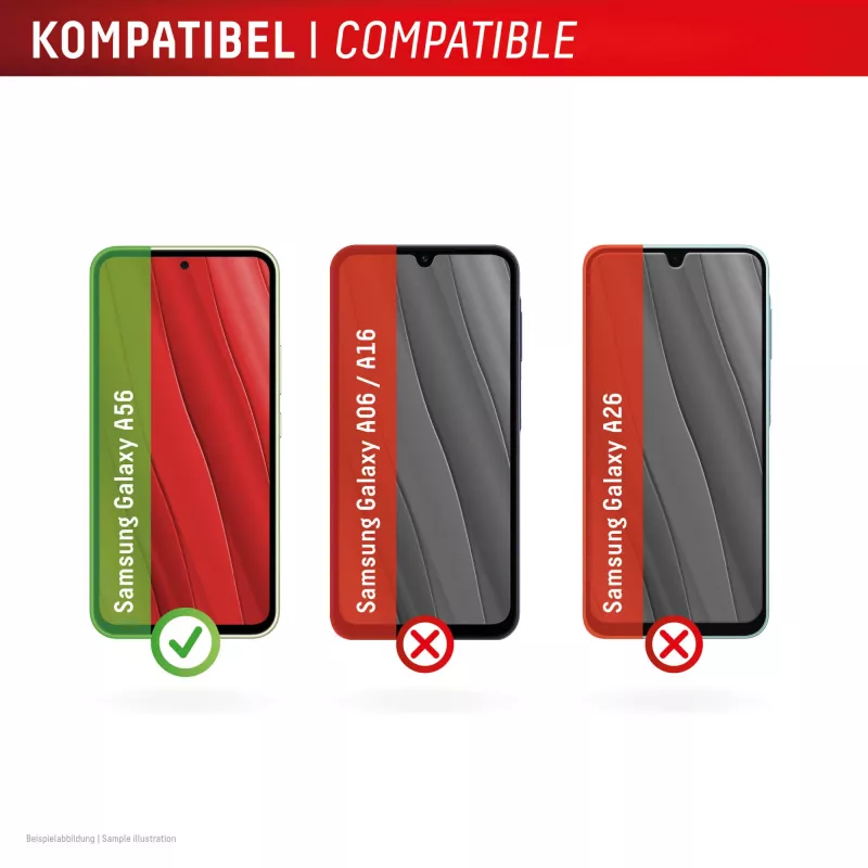 Displex screenprotector (10H) voor Samsung Galaxy A56, Eco montageframe, krasbestendig