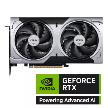 Grafische kaart MSI GeForce RTX 5060 Ti 16 GB GDDR7, PCIe 5.0, 128-bit, 2602 MHz boost, 180 W, 2 ventilatoren