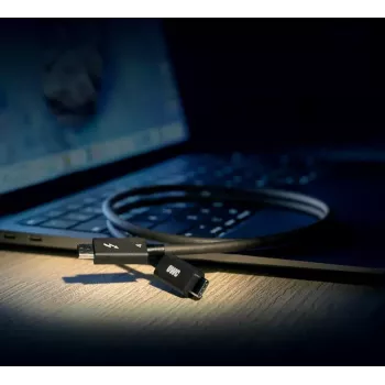 Thunderbolt-kabel OWC OWCCBLTB4C2.0M 2m 40 Gbit/s Zwart