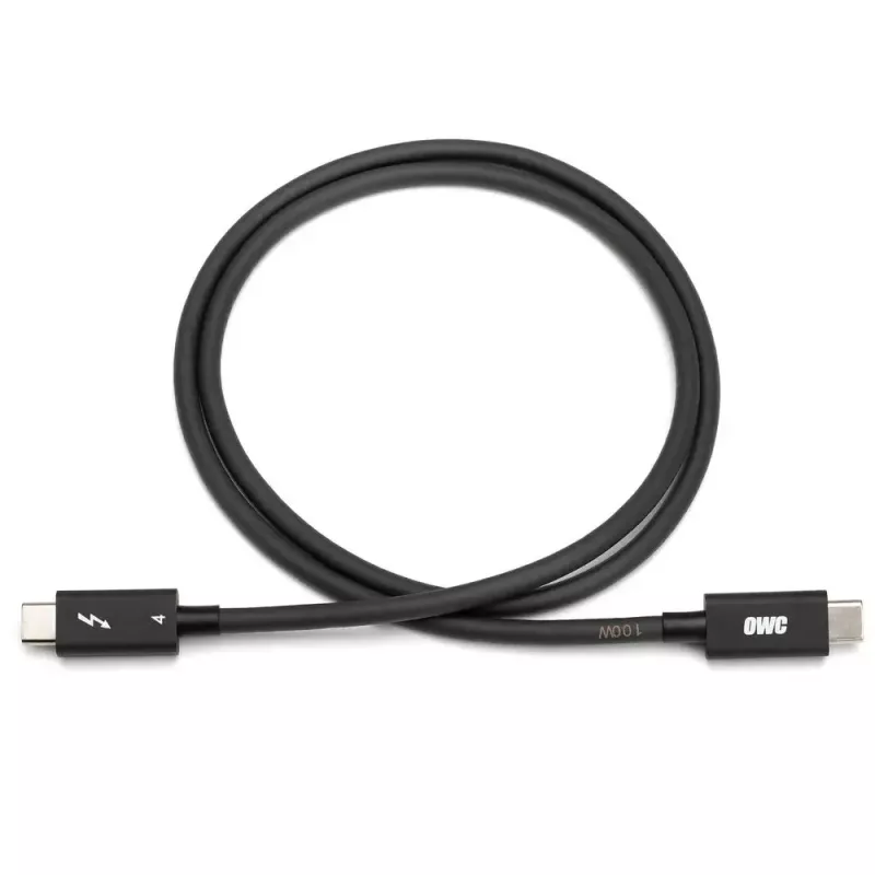 Thunderbolt-kabel OWC OWCCBLTB4C2.0M 2m 40 Gbit/s Zwart