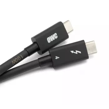 Thunderbolt-kabel OWC OWCCBLTB4C2.0M 2m 40 Gbit/s Zwart