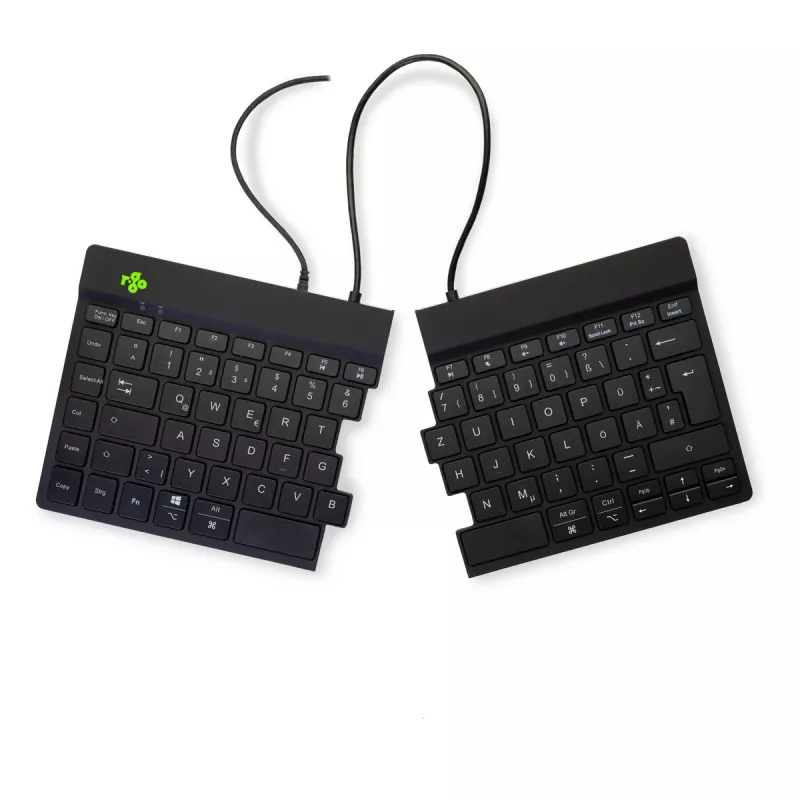 R-Go Tools Ergonomic toetsenbord R-Go Split Break v2 with break software, ergonomisch split toetsenbord, QWERTZ (DE), Wired, zwart