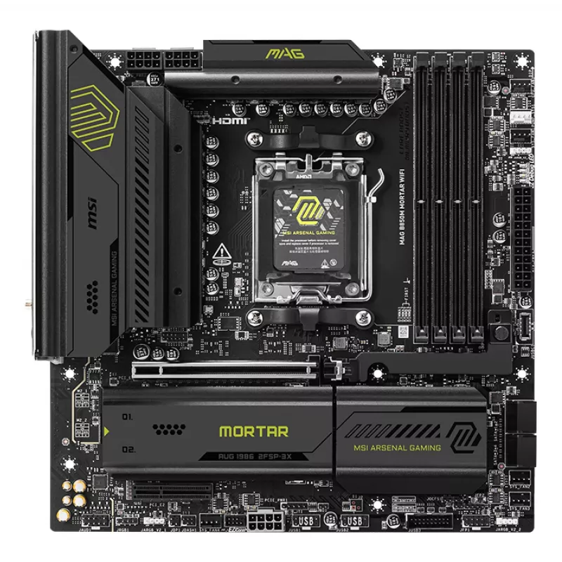 MSI MAG B850M MORTAR WIFI Moederbord AMD B850 Socket AM5 micro ATX