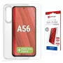Displex displayschermfolie + hoes voor Samsung Galaxy A56, Eco-montageframe, krasvast