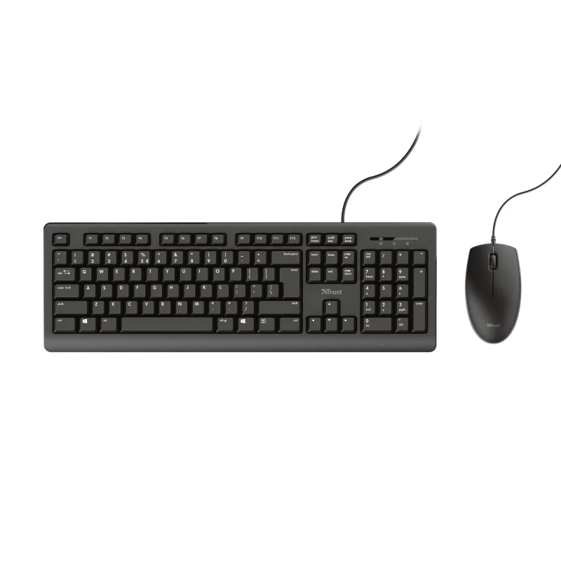 Trust Primo toetsenbord muis meegeleverd kantoor USB Duits zwart