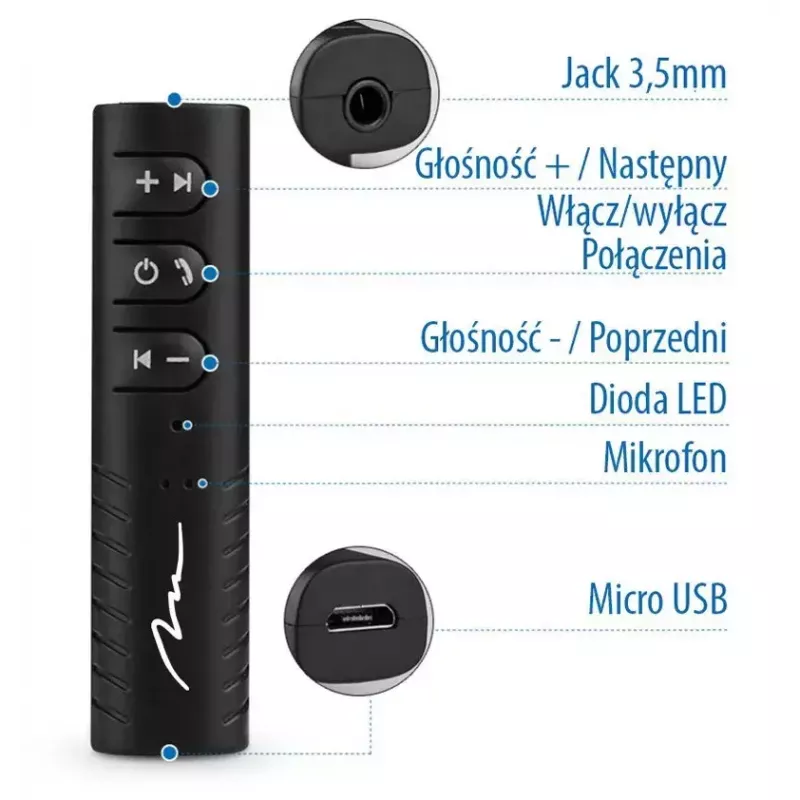Bluetooth-muziekontvanger Media-Tech MT3588