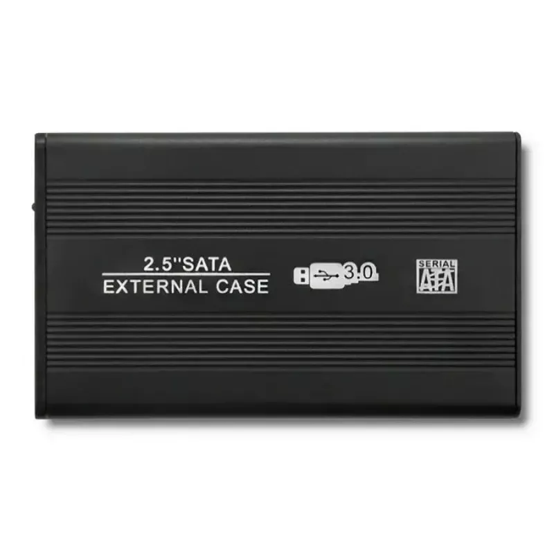 HDD/SSD-behuizing QOLTEC 51861 voor 2,5-inch SATA3-schijven, USB 3.0, zwart