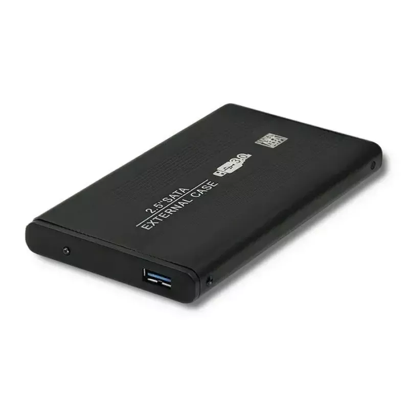 HDD/SSD-behuizing QOLTEC 51861 voor 2,5-inch SATA3-schijven, USB 3.0, zwart