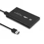 HDD/SSD-behuizing QOLTEC 51861 voor 2,5-inch SATA3-schijven, USB 3.0, zwart