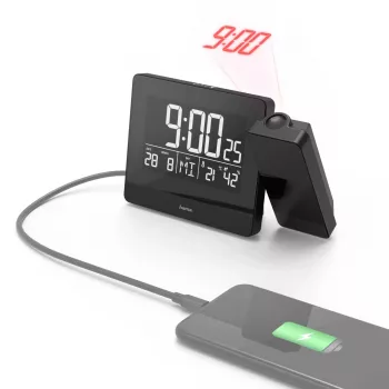 Hama Plus Charge digitale wekker zwart