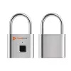 Technaxx slim hangslot met vingerafdruk, zilver