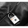 Technaxx slim hangslot met vingerafdruk, zilver