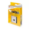 Technaxx slim hangslot met vingerafdruk, zilver