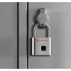 Technaxx slim hangslot met vingerafdruk, zilver