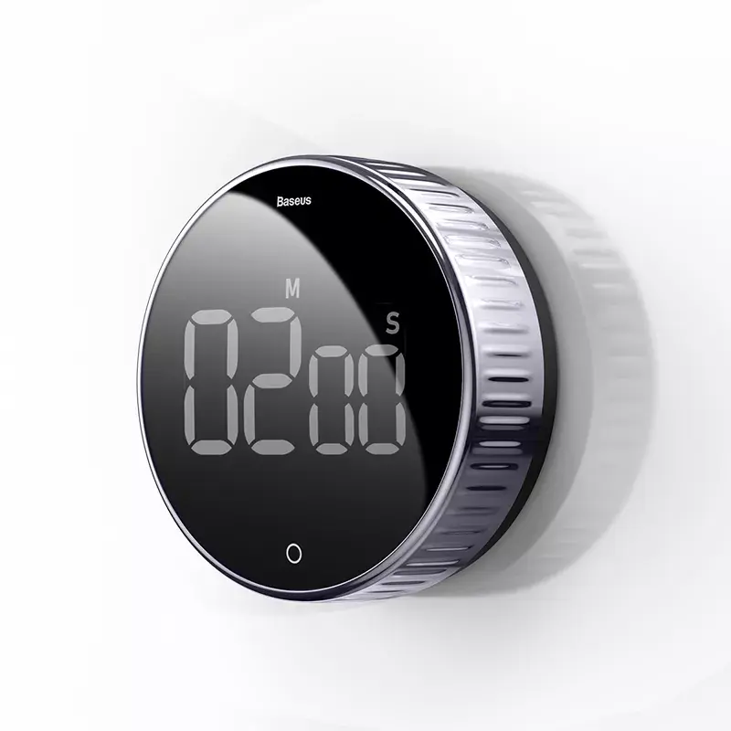 Dagelijkse timer Baseus Heyo Rotation countdown zwart digitaal