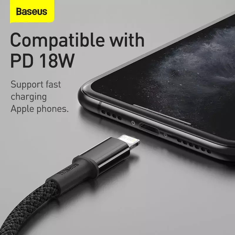 Lightning-kabel Baseus CATLGD-A01 2m zwart