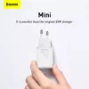 Baseus Super Si indoor-oplader wit snelopladen 12V 1xUSB-C
