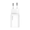 Baseus Super Si indoor-oplader wit snelopladen 12V 1xUSB-C