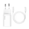 Baseus Super Si indoor-oplader wit snelopladen 12V 1xUSB-C