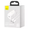 Baseus Super Si indoor-oplader wit snelopladen 12V 1xUSB-C