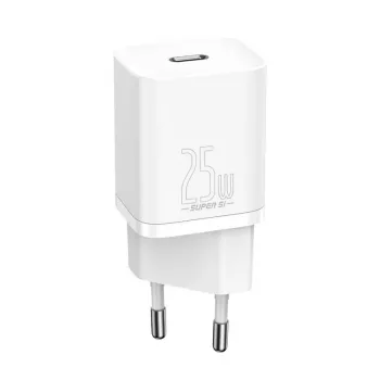 Baseus Super Si indoor-oplader wit snelopladen 12V 1xUSB-C