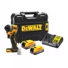 DeWALT DCF850E2T-QW accu-slagschroevendraaier 1/4", 18 V, 2x 1,7 Ah Powerstack-accu's, TSTAK-koffer, zwart
