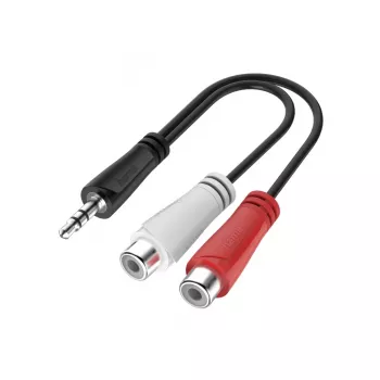 Hama 00200350 audiokabel 0,15 m 3,5 mm jack RCA zwart