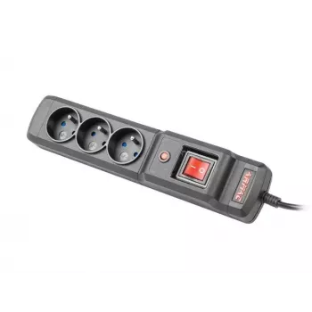 Stekkerdoos ARMAC Multi M3 — 3 stopcontacten, 5 m kabel, zwart
