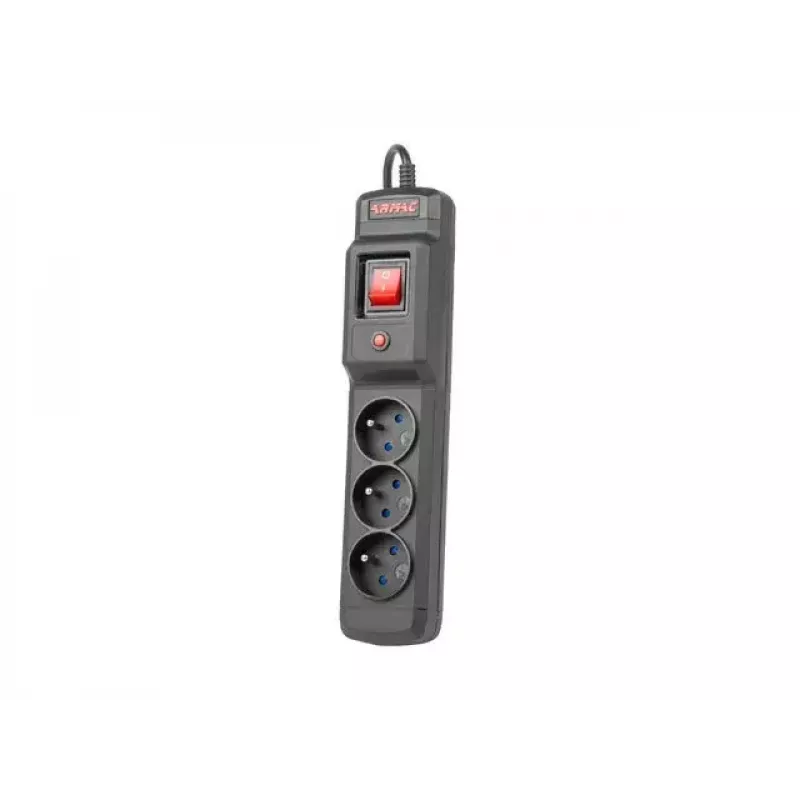 Stekkerdoos ARMAC Multi M3 — 3 stopcontacten, 5 m kabel, zwart