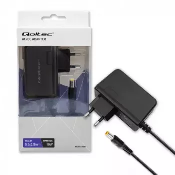 Voeding Qoltec 51034 indoor 19W zwart 220-240V