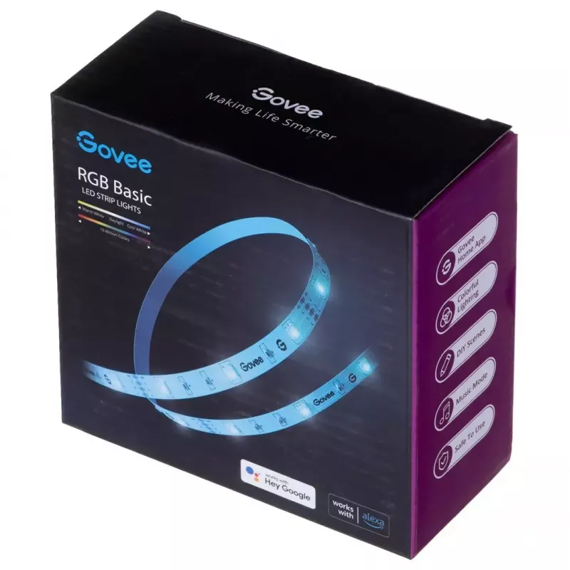 Govee H615A3A1 Basic RGB-ledstrip, 5 m, wifi