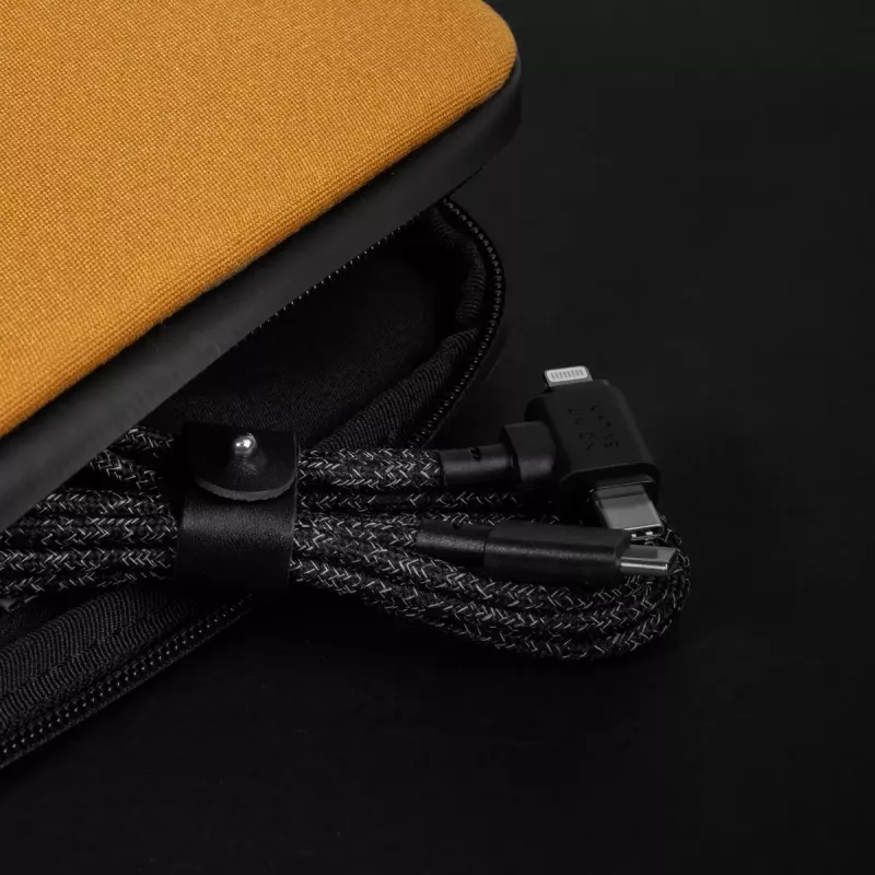 USB-C-kabel Native Union Belt kabel Duo 1,5 m USB‑C naar USB‑C/Lightning zwart