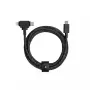 USB-C-kabel Native Union Belt kabel Duo 1,5 m USB‑C naar USB‑C/Lightning zwart