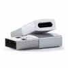 Satechi ST-TAUCS kabel-gender-changer USB-A USB-C zilver