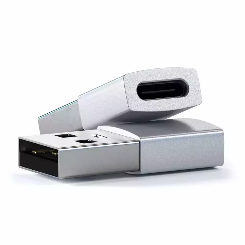 Satechi ST-TAUCS kabel-gender-changer USB-A USB-C zilver