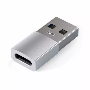 Satechi ST-TAUCS kabel-gender-changer USB-A USB-C zilver