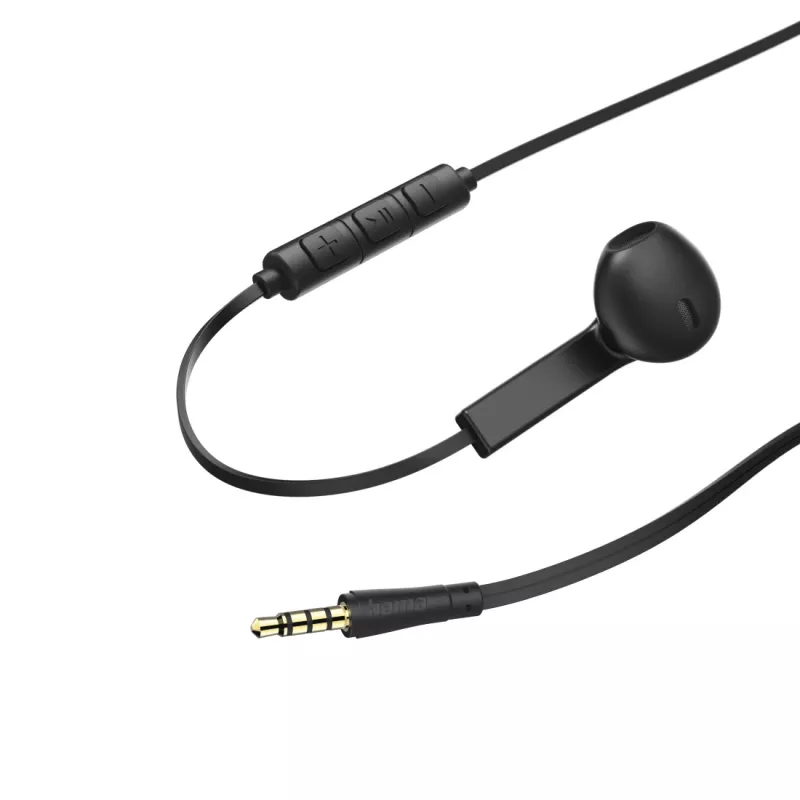 Hama Advance headset bedraad in-ear gesprekken/muziek zwart