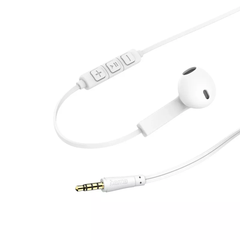 Hama Advance headset bedraad in-ear gesprekken/muziek wit