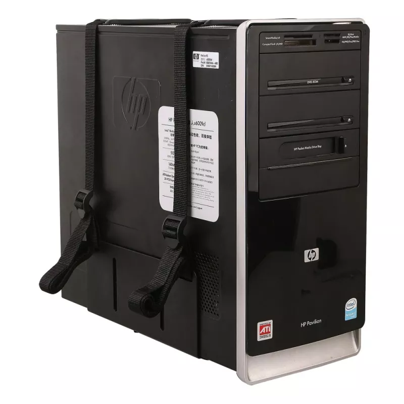 Techly 102239 zijdelingse pc-behuizinghouder, zwart