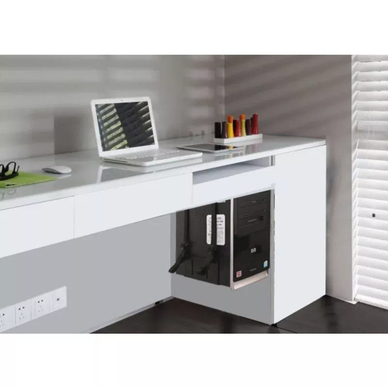 Techly 102239 zijdelingse pc-behuizinghouder, zwart