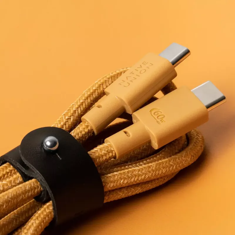 Native Union Belt Cable USB-C naar USB-C-kabel, 1,2 m, Kraft