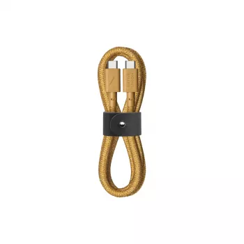 USB-C naar USB-C kabel Native Union Belt kabel 1,2 m geel